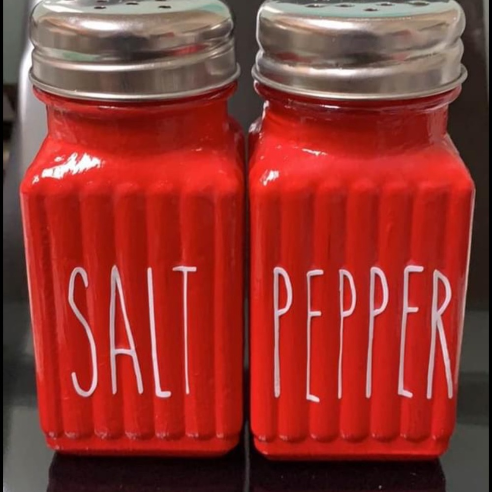 Rae Dunn Inspired Red Salt and pepper shakers